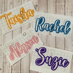 Custom Name Vinyl Sticker